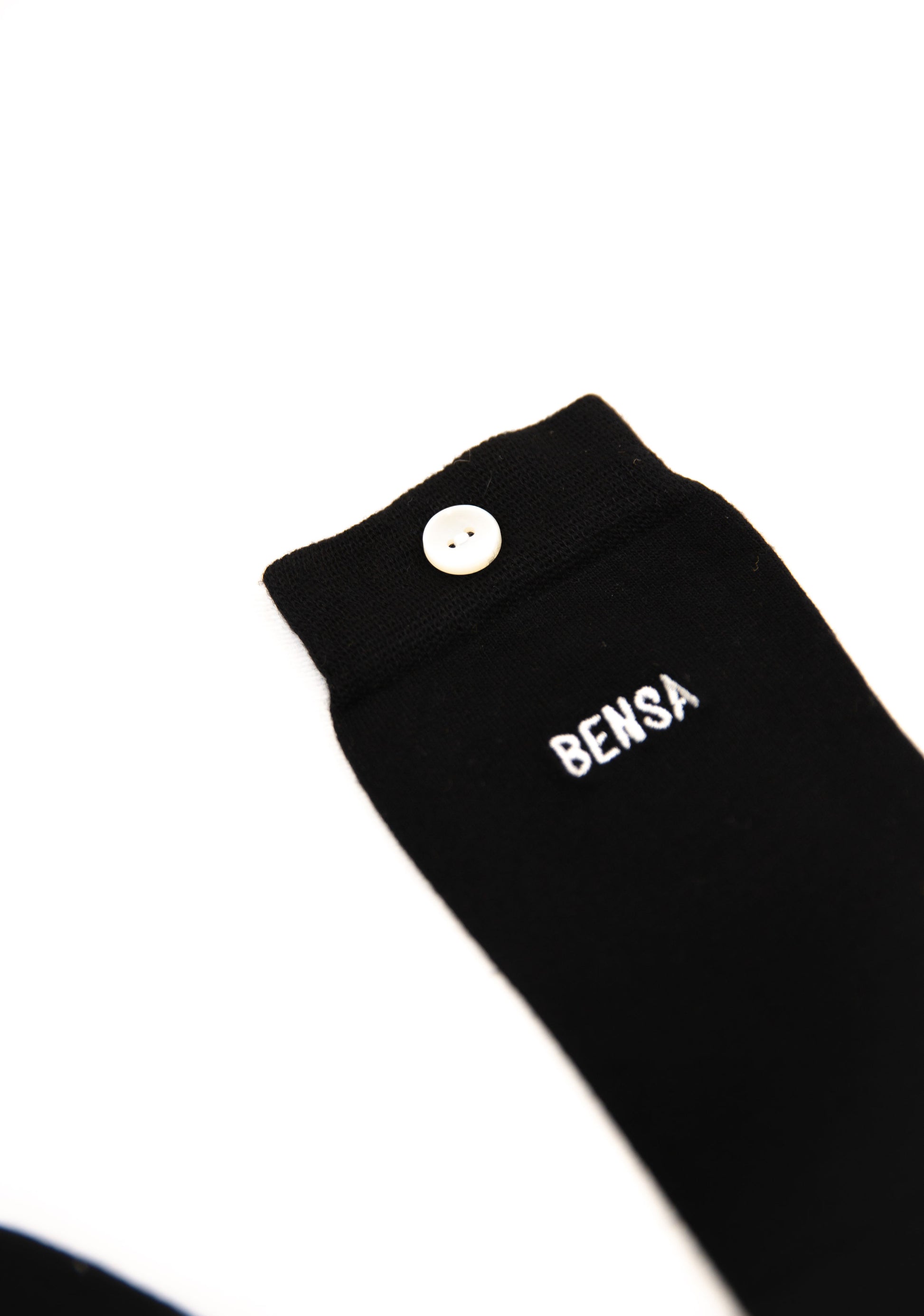 chaussettes-bouton-Bensa-la simple black-